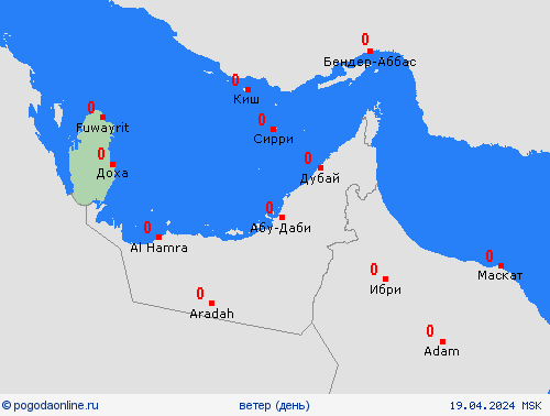 ветер Катар Азия пргностические карты